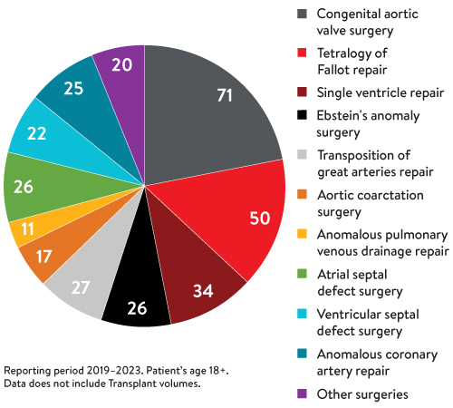 Heart Surgery Volume Chart